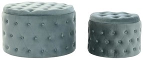 Υποπόδια DKD Home Decor Πράσινο Ξύλο MDF Βελούδο 70 x 70 x 42 cm