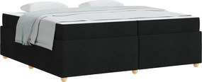 vidaXL Σκελετός Κρεβατιού με στρώμα Μαύρο 200 x 200 cm ύφασμα