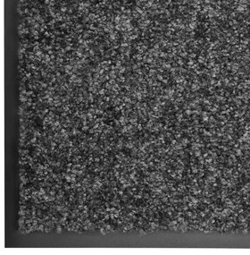 Πατάκι Εισόδου Πλενόμενο Ανθρακί 120 x 180 εκ. - Ανθρακί