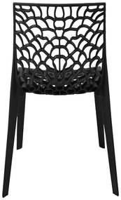 Καρέκλα Hush στοιβαζόμενη pp μαύρο 50x57x81 εκ. 50x57x80 εκ.