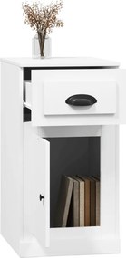 vidaXL Ντουλάπι με Συρτάρι Λευκό 40 x 50 x 75 εκ. Επεξεργασμένο Ξύλο