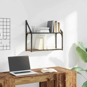 vidaXL Ράφι Τοίχου Παλαιό ξύλο 60 x 21 x 51 cm Επεξεργασμένο ξύλο