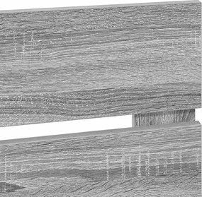 vidaXL Κεφαλάρι Γκρίζο Σονομα 80 cm Επεξεργασμένο ξύλο