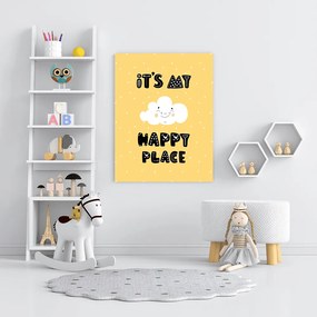 Παιδικός πίνακας σε καμβά Happy Place KNV0510 65cm x 95cm