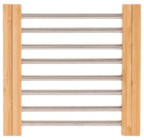 Βάση Μαγειρικού Σκεύους Bamboo Essentials Inox Πτυσσόμενη 22x21.3x2.2cm  Estia