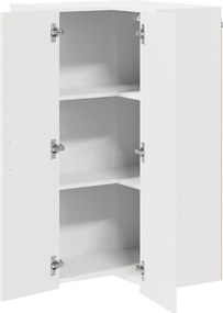 vidaXL Ντουλάπα Γωνίας LUCCA Λευκό 57 x 57 x 100 εκ.
