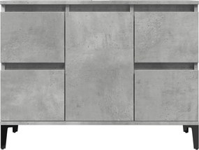 vidaXL Ντουλάπι Νιπτήρα Γκρι Σκυρ. 80 x 33 x 60 εκ. Επεξεργασμένο Ξύλο