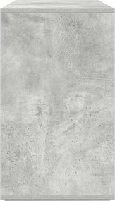 vidaXL Πλαϊνό γραφείο Γκρι σκυροδέματος 120 x 41 x 75 εκ.