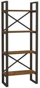 Ραφιέρα Δαπέδου Alaro 835PUQ3625 66x32x150cm Walnut