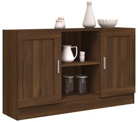 vidaXL Μπουφές Καφέ Δρυς 120 x 30,5 x 70 εκ. από Επεξεργασμένο Ξύλο