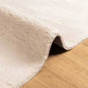 vidaXL Χαλί HUARTE με Κοντό Πέλος Μαλακό/ Πλενόμενο Μπεζ 80x200 εκ.