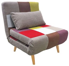 SARA PATCHWORK ΥΦΑΣΜΑ ΠΟΛΥΘΡΟΝΑ/ΚΡΕΒΑΤΙ 80Χ89Χ87εκ. ZITA PLUS 80Χ89Χ41-87εκ. - ΚΡΕΒ.80Χ190Χ28εκ.