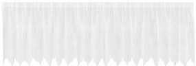 vidaXL Κουρτίνα Δαντέλας με κουρτίνες Λευκό 500 x 120 cm Πολυεστέρας