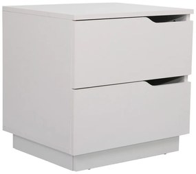 Κομοδίνο Verena pakoworld σε λευκή απόχρωση 48x40x48εκ