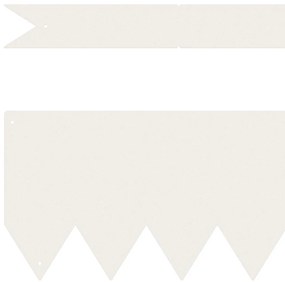 vidaXL Περίγραμμα γκαζόν 30 pcs Λευκό 100 x 0.05 x 20 εκ