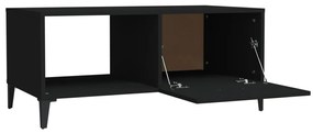 vidaXL Τραπεζάκι Σαλονιού Μαύρο 90x50x40 εκ. Επεξεργασμένο Ξύλο