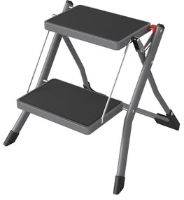 Σκαμπό Διπλής Σκάλας Γκρι Ατσάλινο 49.5x48.5x44.5cm-06512833