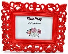 ΚΟΡΝΙΖΑ POLYRESIN Fylliana 10*15 ΚΟΚΚΙΝΗ 14CM3544 3αδα