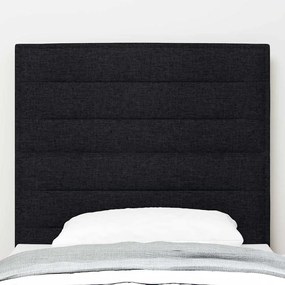 vidaXL LED κεφαλάρι με φώτα λωρίδας LED Επιτοίχιο Μαύρο 100 cm ύφασμα