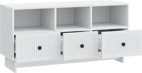 vidaXL Ντουλάπι TV Λευκό 102 x 34,5 x 50 εκ. Επεξεργασμένο Ξύλο