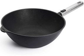 Τηγάνι Wok Αντικολλητικό Με Αποσπώμενη Λαβή Diamond 11030PLCI 30cm Silver-Black Woll 30cm Steel,Aluminum