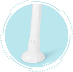 3-in-1 foldable children's feeding chair ECOTOYS gray