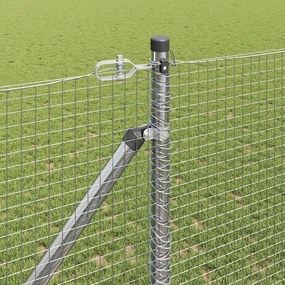 vidaXL Συρματόπλεγμα με ακίδες 50 x 1,4 μ Γαλβανισμένος Χάλυβας Ασημί