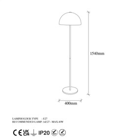 Floor Lamp Mixed - 11515 Gold