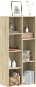 vidaXL Βιβλιοθήκη Sonoma Δρυς 50x25x105 εκ. από Επεξεργασμένο Ξύλο