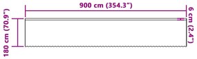 vidaXL Κουρτίνες με κουρτίνες Floral Λευκό Πολυεστέρας