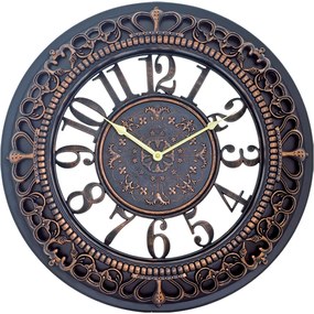 Ρολόι Τοίχου ArteLibre Μαύρο Πλαστικό Φ45.7cm-14740042