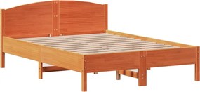 vidaXL Σκελετός Κρεβ. Χωρίς Στρώμα Καφέ Κεριού 160x200 εκ Μασίφ Πεύκο