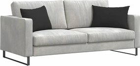 vidaXL Μαξιλάρι Καναπέ 2 pcs Μαύρο 60 x 40 cm ύφασμα