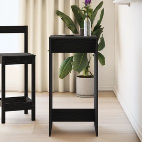 vidaXL Τραπέζι Μπαρ Μαύρο Δρυς 51x50x103,5 εκ Μηχανικά Ξύλο
