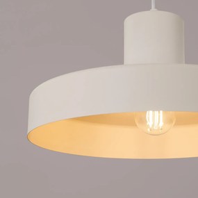 Κρεμαστό φωτιστικό BILO beżowa/ατσάλι/μπέζ/1x15W