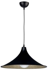 Κρεμαστό Φωτιστικό Οροφής Plexiglass Ε27 Φ42 1130-01/42 Arkolight-1130-42-01/42-Μαύρο-Χρυσό 1130-42-01/42