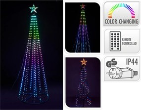 ΔΈΝΤΡΑ ΑΤΜΟΣΦΑΙΡΙΚΉΣ ΔΙΑΚΌΣΜΗΣΗΣ ΑLL ΥEAR LONG RGB TREE 370LED 150CM