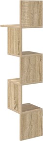 vidaXL Ράφι Τοίχου Επιτοίχιο Sonoma Δρυς 32 x 21 x 107 cm
