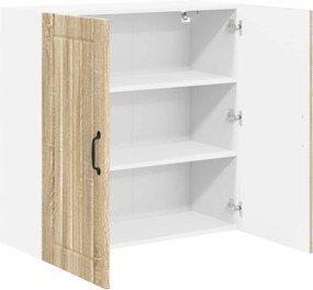 vidaXL Ντουλάπα Τοίχου LUCCA Sonoma Δρυς 80 x 31 x 80 εκ.