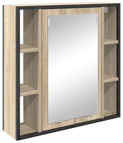 vidaXL Σετ Επίπλων Μπάνιου 3 pcs Sonoma Δρυς 33 x 33 x 185.5 εκ