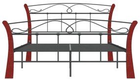 Πλαίσιο Κρεβατιού Μαύρο 120 x 200 εκ. Μεταλλικό - Μαύρο