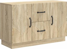 vidaXL Πλαϊνό γραφείο με συρτάρι Sonoma Δρυς 89 x 34,5 x 57 εκ.