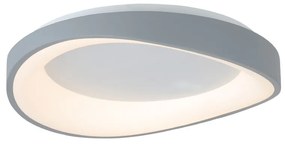 Πλαφονιέρα οροφής LED 72W 3CCT από γκρί και λευκό ακρυλικό D:45cm (42033-Gray) - Μέταλλο - 42033-Gray