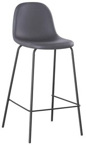 Σκαμπό Μπαρ Celina Black Grey ΕΜ901,1P 47x51x77/106cm Σετ 4τμχ Metal, PVC