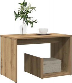 vidaXL Side Table Artisan Oak 59x36x38 cm Κατασκευασμένο ξύλο