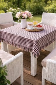 Stewehome τραπεζομάντηλο με μικρό καρό σχέδιο 140x140 cm