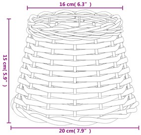 ΚΑΠΕΛΟ ΦΩΤΙΣΤΙΚΟΥ ΚΑΦΕ Ø20X15 ΕΚ. ΑΠΟ WICKER 364389