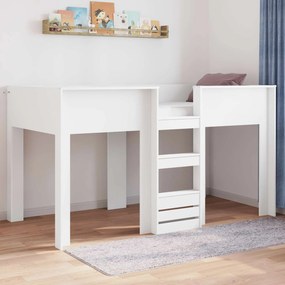 VidaXL Κρεβάτι Κουκέτα για Παιδιά Λευκό 100 x 200 cm