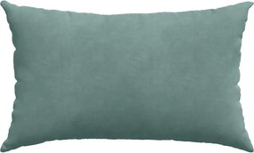 vidaXL Μαξιλάρι Καναπέ 2 pcs Θαλασσί 50 x 30 cm Υφασμάτινο Κορντουρά