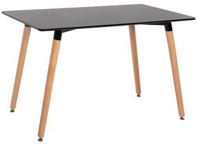 ΤΡΑΠΕΖΙ MINIMAL HM8581.02 ΜΑΥΡΟ MDF-ΠΟΔΙΑ ΟΞΙΑ ΣΕ ΦΥΣΙΚΟ ΧΡΩΜΑ- 120Χ60X74Υεκ.